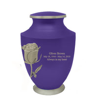 Solace Series - Purple Eternal Rose Cremation Urn - IUFH142