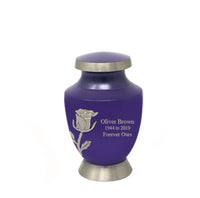 Solace Series - Purple Eternal Rose Cremation Urn - IUFH142