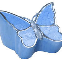 Scratch & Dent Blue Soulful Wings Butterfly Cremation Urn- IUFH144