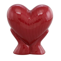 Embracing Heart Cremation Urn - Red - IUFH151