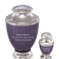 Zejtar Series - Purple Pearl Cremation Urn - IUFH152AL