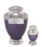 Zejtar Series - Purple Pearl Cremation Urn - IUFH152AL