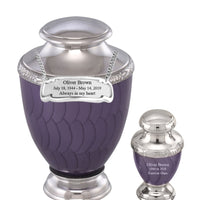 Zejtar Series - Purple Pearl Cremation Urn - IUFH152AL