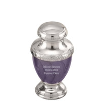 Zejtar Series - Purple Pearl Cremation Urn - IUFH152AL