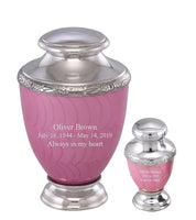 Zejtar Series - Pink Pearl Cremation Urn - IUFH153AL