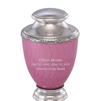 Zejtar Series - Pink Pearl Cremation Urn - IUFH153AL