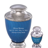 Zejtar Series - Blue Pearl Cremation Urn - IUFH154AL