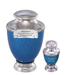 Zejtar Series - Blue Pearl Cremation Urn - IUFH154AL