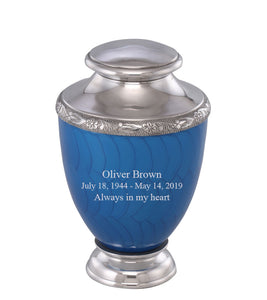Zejtar Series - Blue Pearl Cremation Urn - IUFH154AL