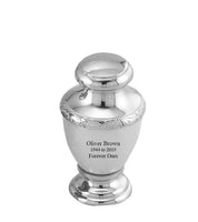 Zejtar Series - White Pearl Cremation Urn - IUFH155AL