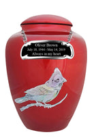 Mother of Pearl Shell Art Red Cardinal - IUFM109
