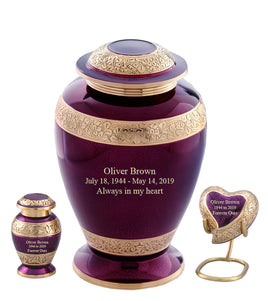 Sheen Series -Tyrian Purple Cremation Urn - IURG113