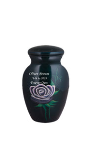 Hand Painted Rose on Green - IUHP102