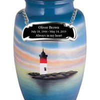 Hand Painted Lighthouse Cremation Urn - IUHP113