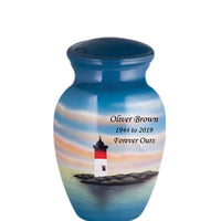 Hand Painted Lighthouse Cremation Urn - IUHP113