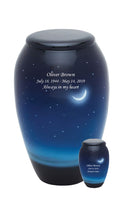 Hand Painted Midnight Moon - IUHP120
