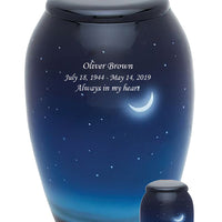 Hand Painted Midnight Moon - IUHP120