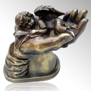 Baby Angel on Hand Cremation Urn - IUIN102