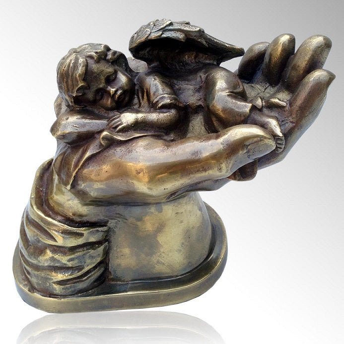 Baby Angel on Hand Cremation Urn - IUIN102
