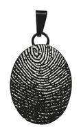 Black Infinity Fingerprint Pendant - IUINFP100