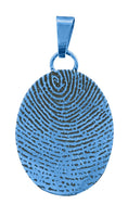 Blue Infinity Fingerprint Pendant - IUINFP101