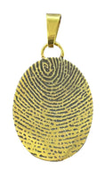 Gold Infinity Fingerprint Pendant - IUINFP102