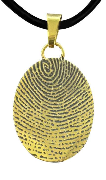 Gold Infinity Fingerprint Pendant - IUINFP102
