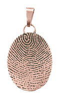 Rose Gold Infinity Fingerprint Pendant - IUINFP103
