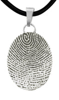 Silver Infinity Fingerprint Pendant - IUINFP104
