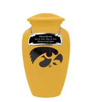 Fan Series - University of Iowa Hawkeyes Yellow Memorial Cremation Urn - IUIOWA100

