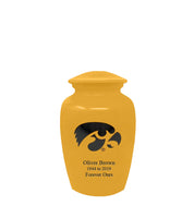 Fan Series - University of Iowa Hawkeyes Yellow Memorial Cremation Urn - IUIOWA100