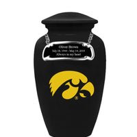 Fan Series - University of Iowa Hawkeyes Black Memorial Cremation Urn - IUIOWA101