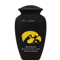 Fan Series - University of Iowa Hawkeyes Black Memorial Cremation Urn - IUIOWA101