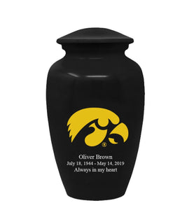 Fan Series - University of Iowa Hawkeyes Black Memorial Cremation Urn - IUIOWA101