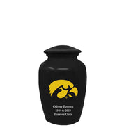 Fan Series - University of Iowa Hawkeyes Black Memorial Cremation Urn - IUIOWA101