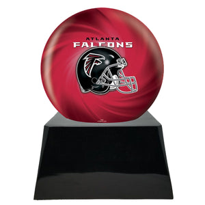 Football Trophy Urn Base with Optional Atlanta Falcons Team Sphere