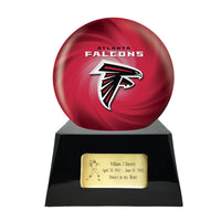 Football Trophy Urn Base with Optional Atlanta Falcons Team Sphere
