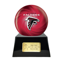 Football Trophy Urn Base with Optional Atlanta Falcons Team Sphere