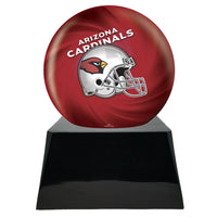 Football Trophy Urn Base with Optional Arizona Cardinal Team Sphere

