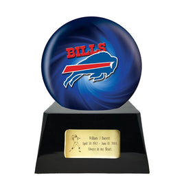 Football Trophy Urn Base with Optional Buffalo Bills Team Sphere NFL