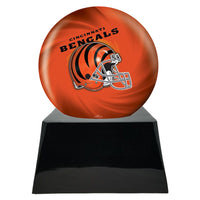 Football Trophy Urn Base with Optional Cincinnati Bengals Team Sphere NFL