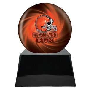 Football Trophy Urn Base with Optional Cleveland Browns Team Sphere