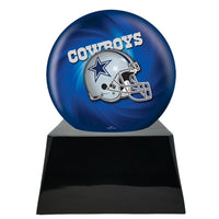 Football Trophy Urn Base with Optional Dallas Cowboys Team Sphere NFL