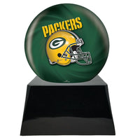 Football Trophy Urn Base with Optional Green bay Packers Team Sphere NFL