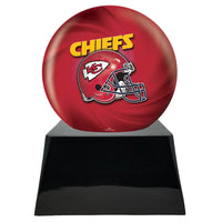 Football Trophy Urn Base with Optional Kansas City Chiefs Team Sphere NFL