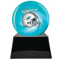 Football Trophy Urn Base with Optional Miami Dolphins Team Sphere NFL