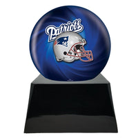 Football Trophy Urn Base with Optional New England Patriots Team Sphere
