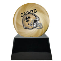 Football Trophy Urn Base with Optional New Orleans Saints Team Sphere NFL