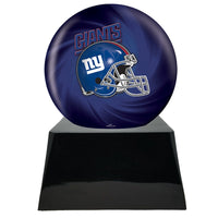 Football Trophy Urn Base with Optional New York Giants Team Sphere NFL
