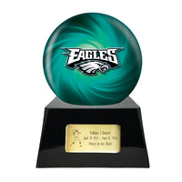 Football Trophy Urn Base with Optional Philadelphia Eagles Team Sphere